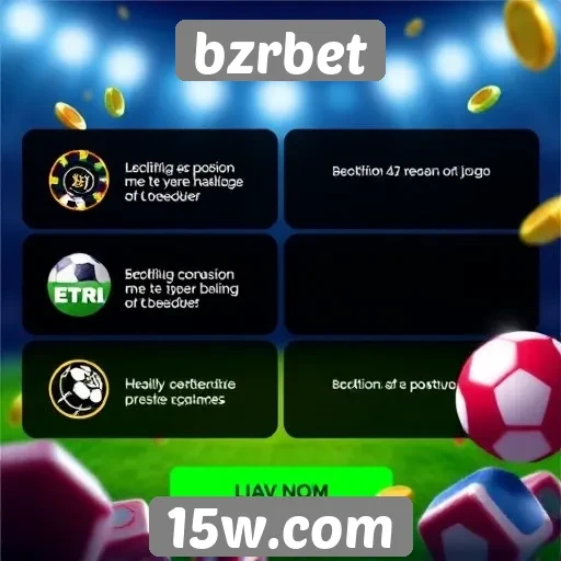 Características dos jogos disponíveis no bzrbet